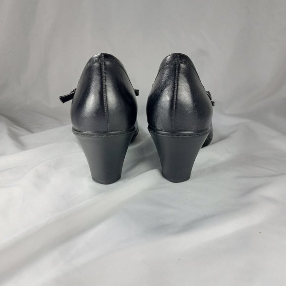 Clarks Black Heeled Shoes - Picture 4 of 7